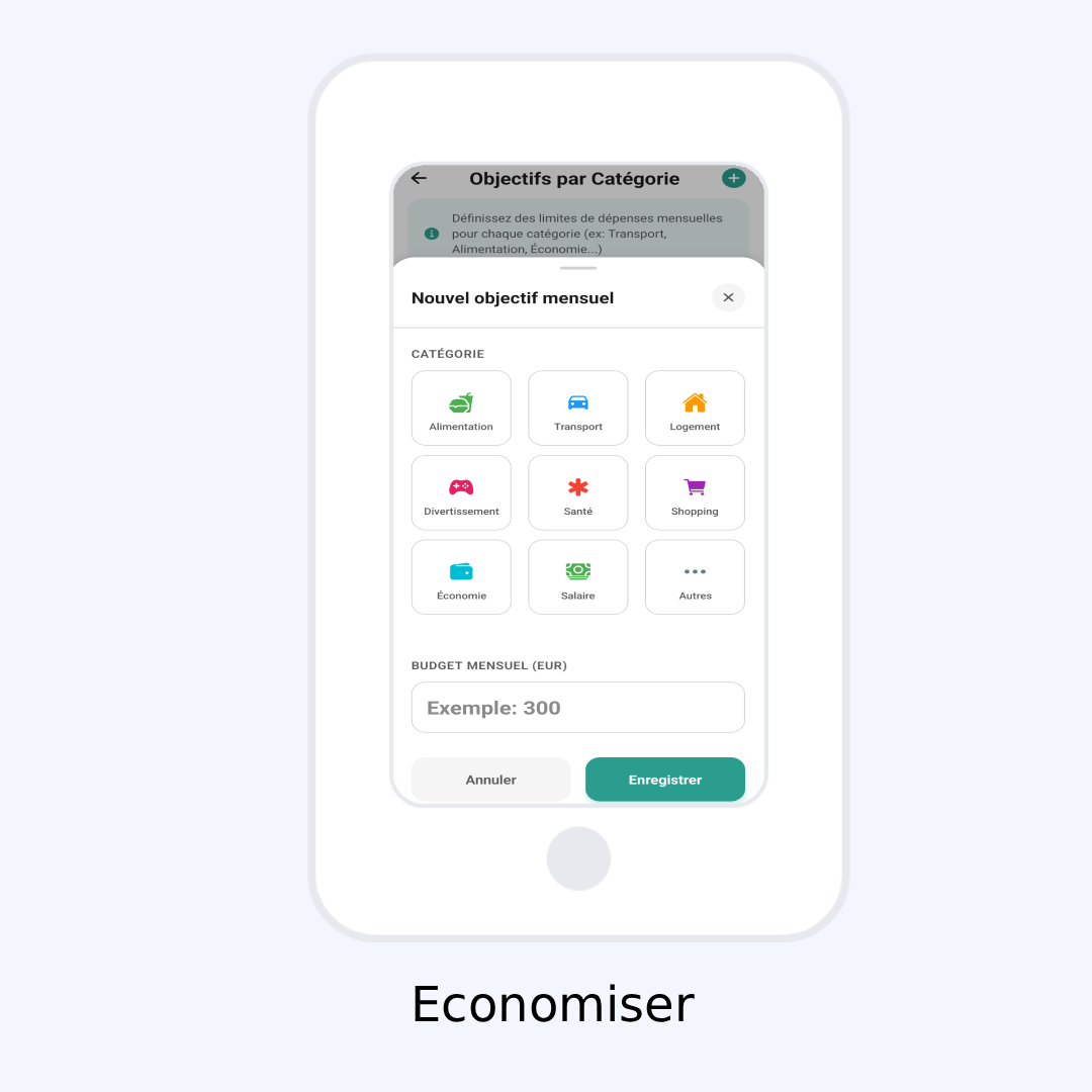 Une tirelire pour symboliser les économies chaque mois