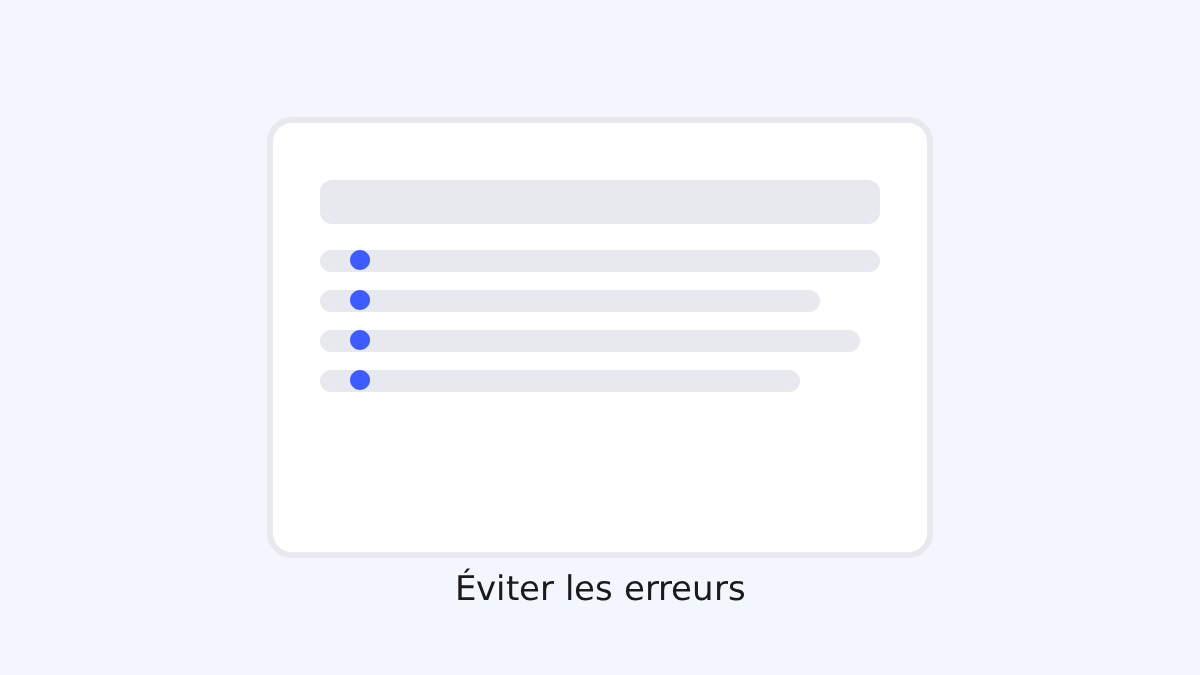 Une liste de contrôle pour éviter les erreurs de budget